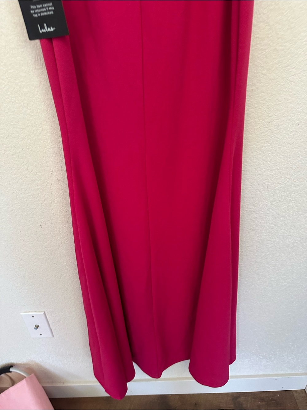 Lulus Pleased to Meet Me Magenta Backless Mermaid Maxi Dress Size Medium NWT - Picture 8 of 14